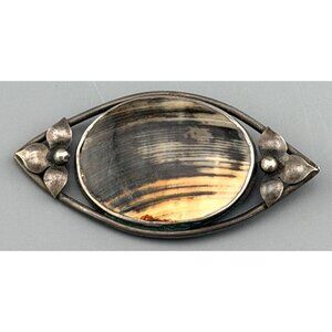 Vintage Sterling Silver Brooch RYGALO Polish Modernist Multiple Hal